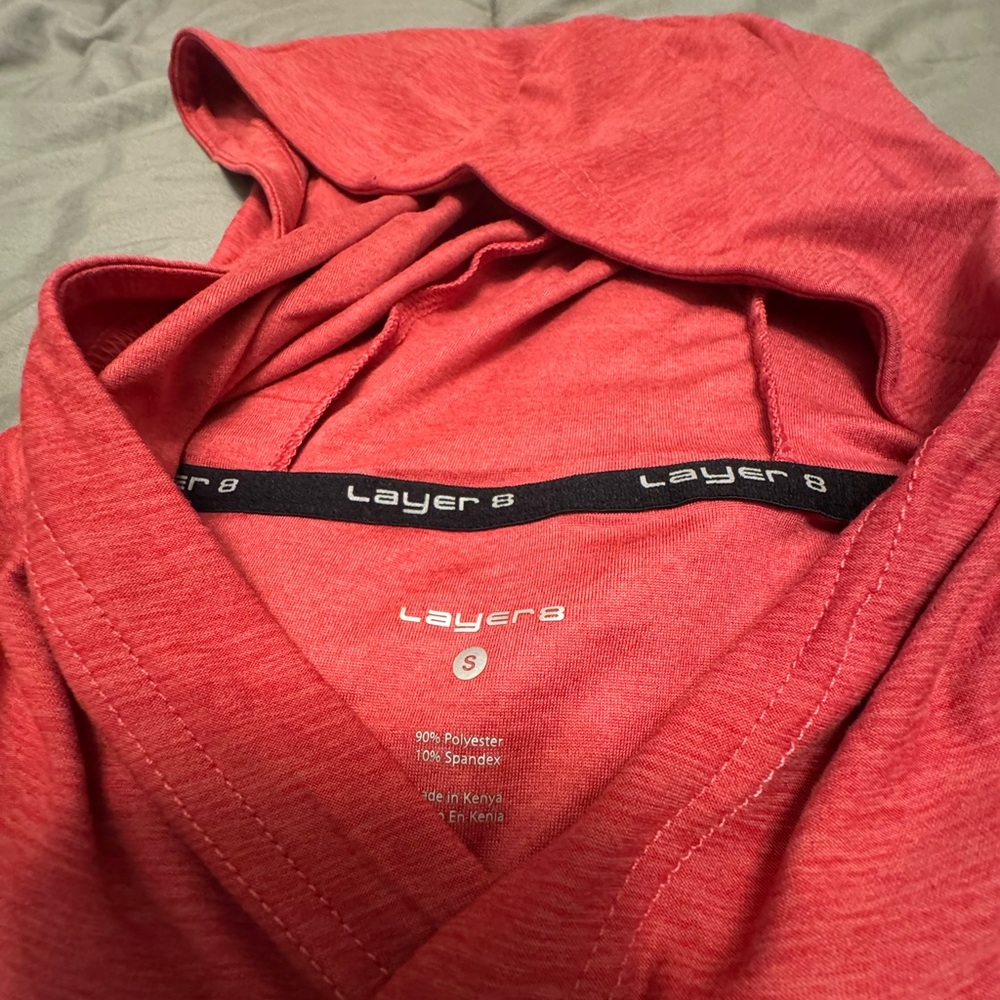 Layer 8 Vibrant Red Hoodie - Picture 5 of 6
